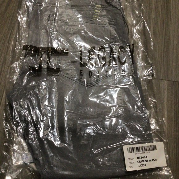 Jordan Craig Legacy Jeans Light Grey Mens 34W 32L NEW Hamilton Pure Denim - Picture 12 of 12